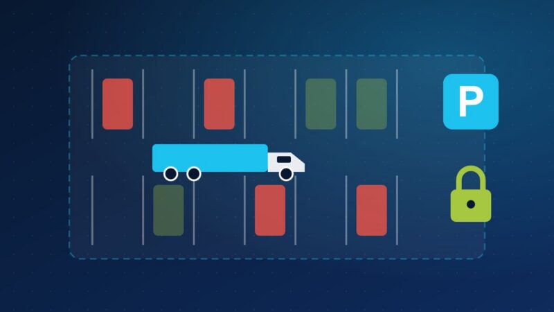 Secure Truck Parking – Parkplatzplan mit LKW