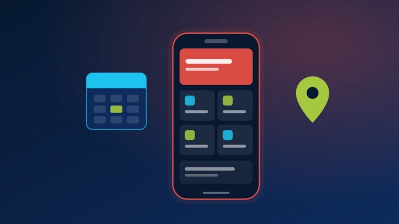 Mobile App mit Service-Kacheln